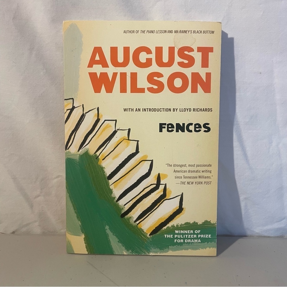 August Wilson 'Fences' Book Cover Art paper back